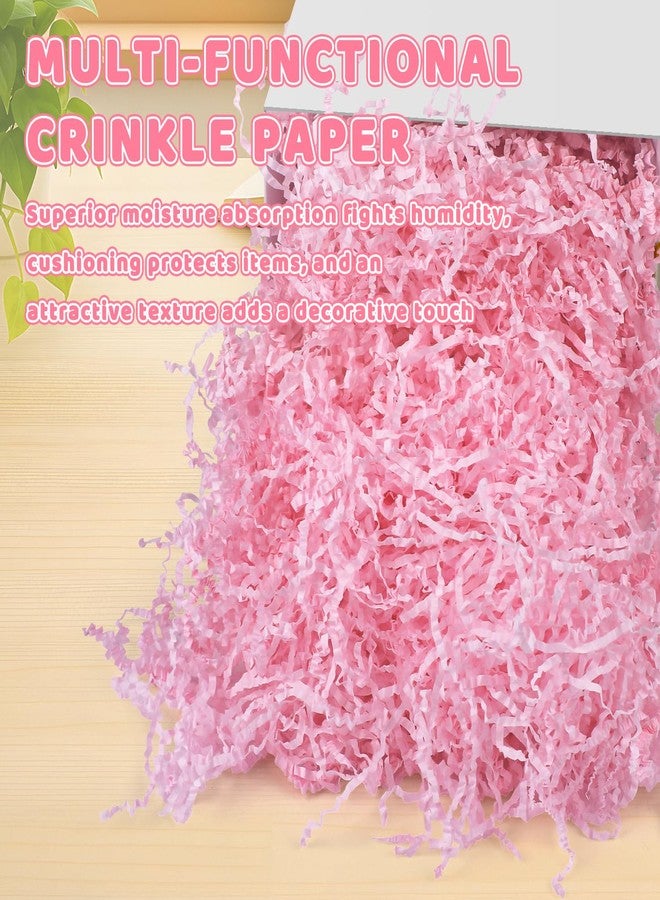 Resflyar 1 LB Crinkle Cut Paper Shred Filler, Pink Crinkle Shredded Paper for Gift Wrapping Basket Filling, Grass Cushion Stuffing for Birthday Wedding Christmas Thanksgiving Decorative Box Wrapping Supplies - Image 4